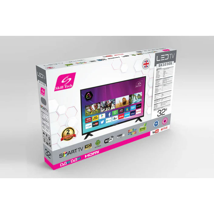 Skill Tech 32" Full HD Smart Led Tv With T2S2 - SK3230S
