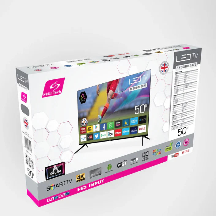Skill Tech 50" 4K UHD Smart Frameless Led Tv - SK5050S4KFL